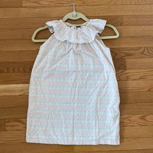 Ruffle collar sleeveless girls dress